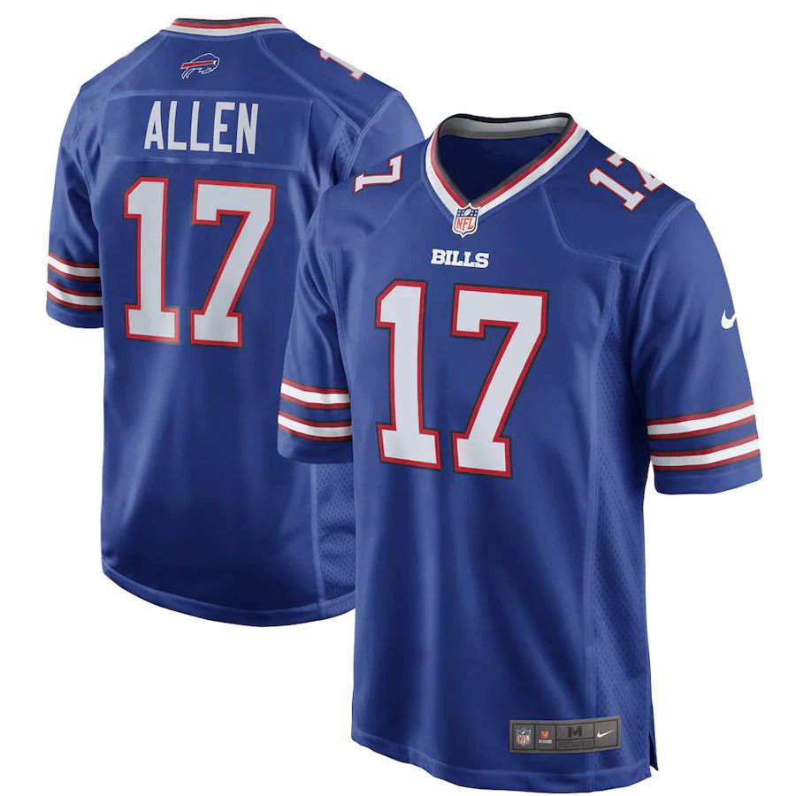 Men Buffalo Bills #17 Josh Allen Nike Royal Game Player NFL Jersey